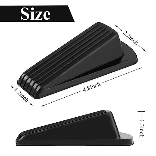 Classic 4 Pack Door Stoppers, Rubber for Bottom of Door,